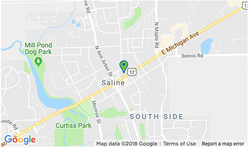 map of Saline locations
